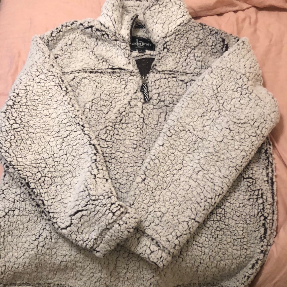 Boxercraft Grey Sherpa Quarter ZIP Pullover